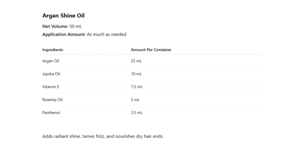 Argan Shine Oil - Image 2