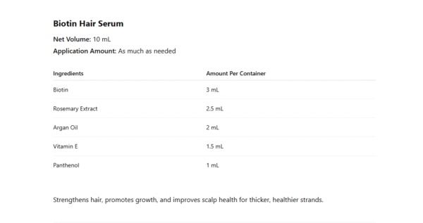 Biotin Hair Serum - Image 2