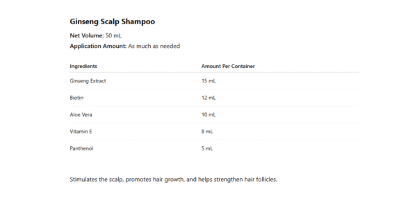 Ginseng Scalp Shampoo - Image 2