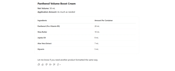 Panthenol Volume Boost Cream - Image 2